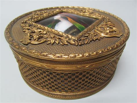 11th century french stamped metal box|Limoges Box .